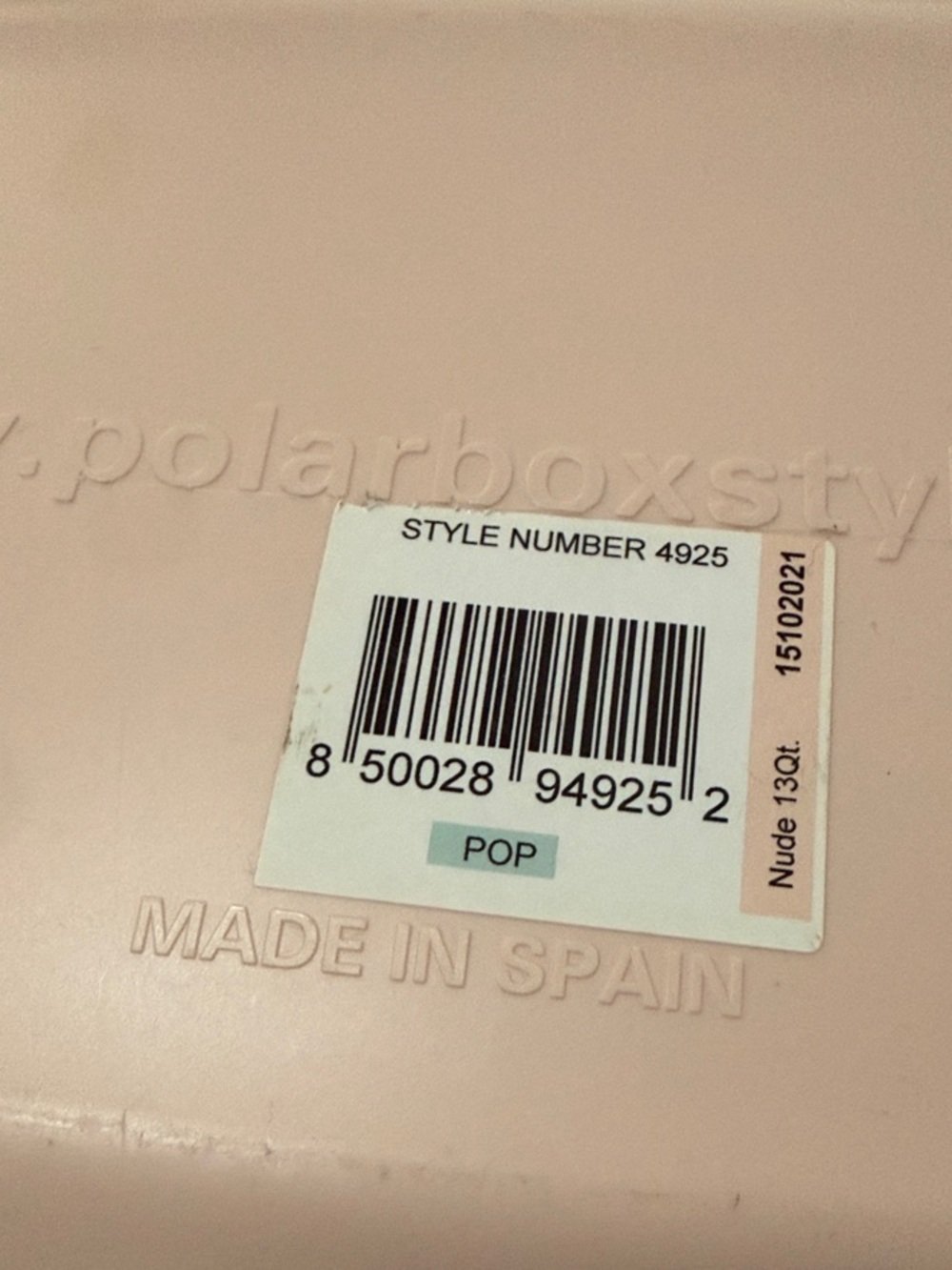 Polarbox Retro Portable Cooler in Blush and Mint - Picture 5 of 5